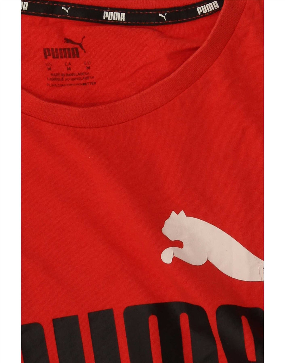 Puma Herren Grafik-T-Shirt-Oberteil Mittelrot
