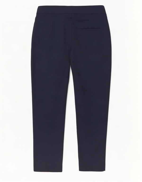 Massimo Dutti Damen Tapered Chino-Hose EU 38 Small W28 L27 Marineblau