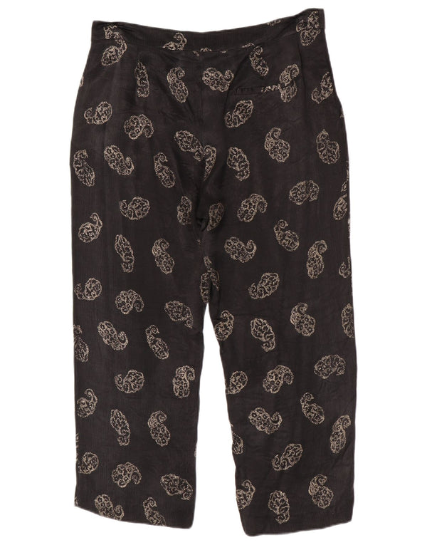 Kurze Hose von Zara für Damen, Größe L, W30, L24, Schwarz, Paisleymuster