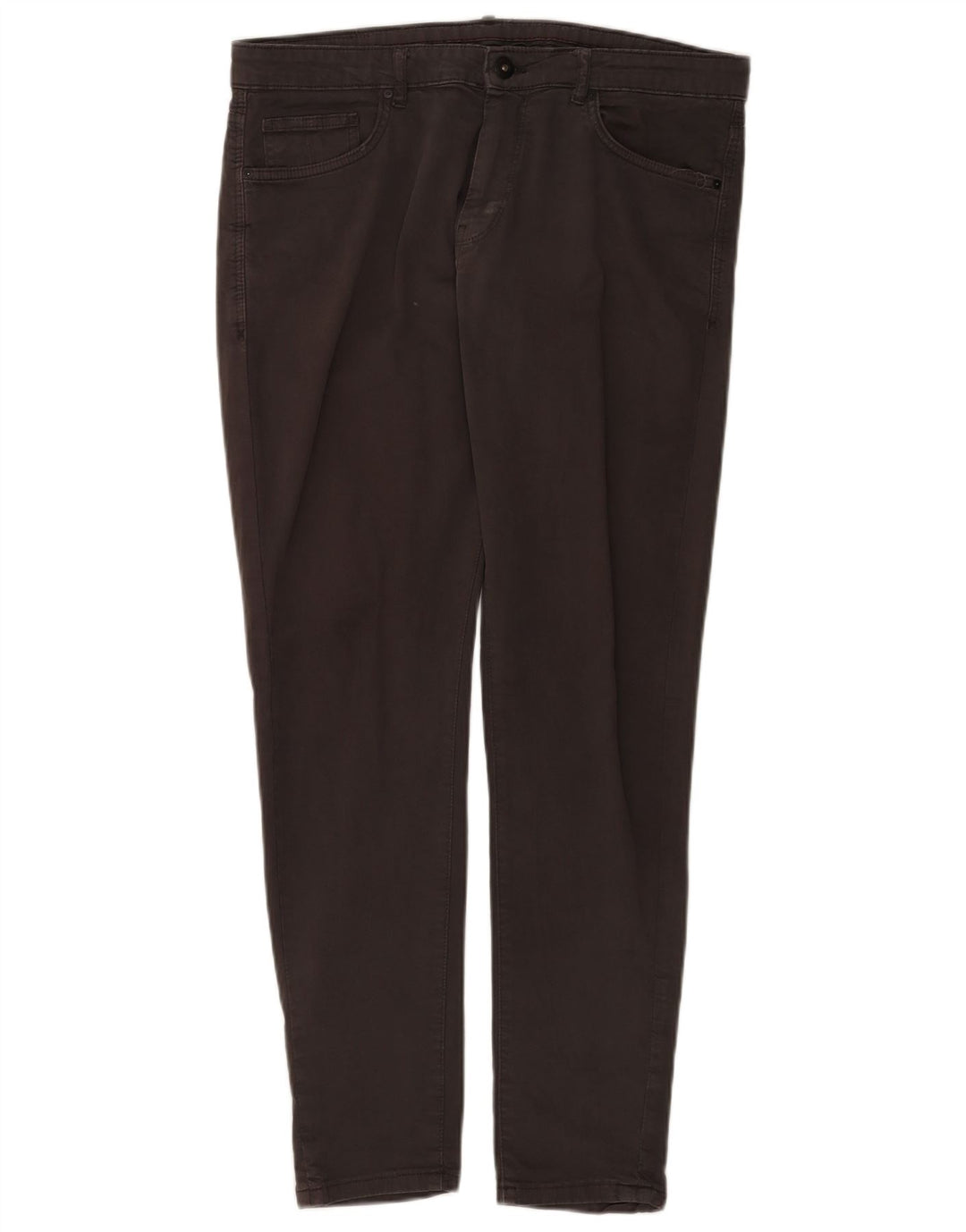 Zara Herren Slim Jeans EU 42 Large W32 L30 Braune Baumwolle