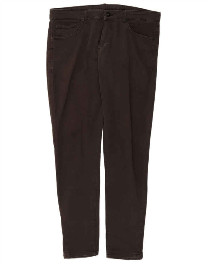 Zara Herren Slim Jeans EU 42 Large W32 L30 Braune Baumwolle