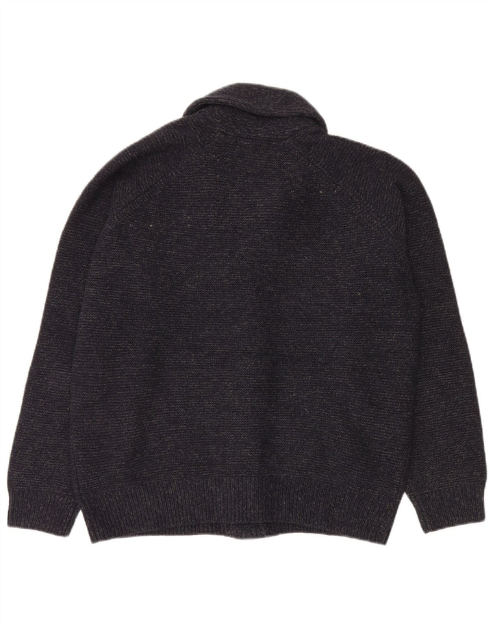 Marks & Spencer Herren-Strickjacke, groß, Marineblau, Acryl