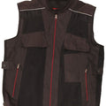 Vintage Herren Utility Gilet UK 42 XL Schwarz Colourblock Polyester