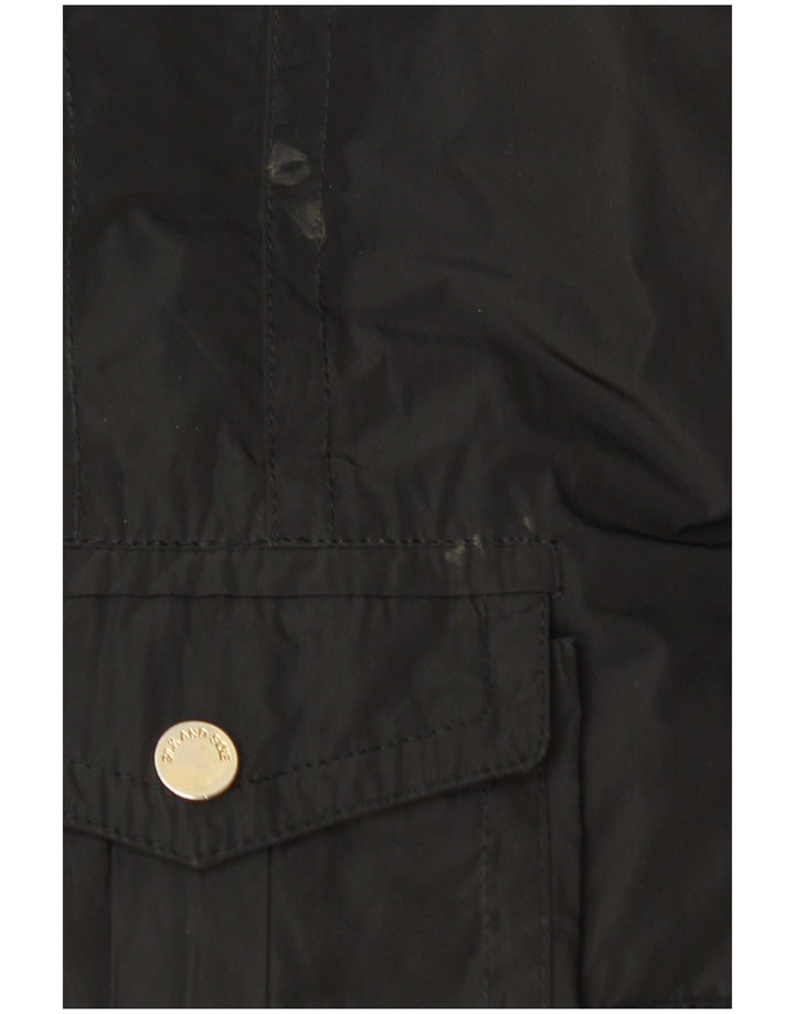 Wattierte Jacke mit Kapuze für Damen von Silk and Soie IT 44 Mittelschwarzes Polyamid