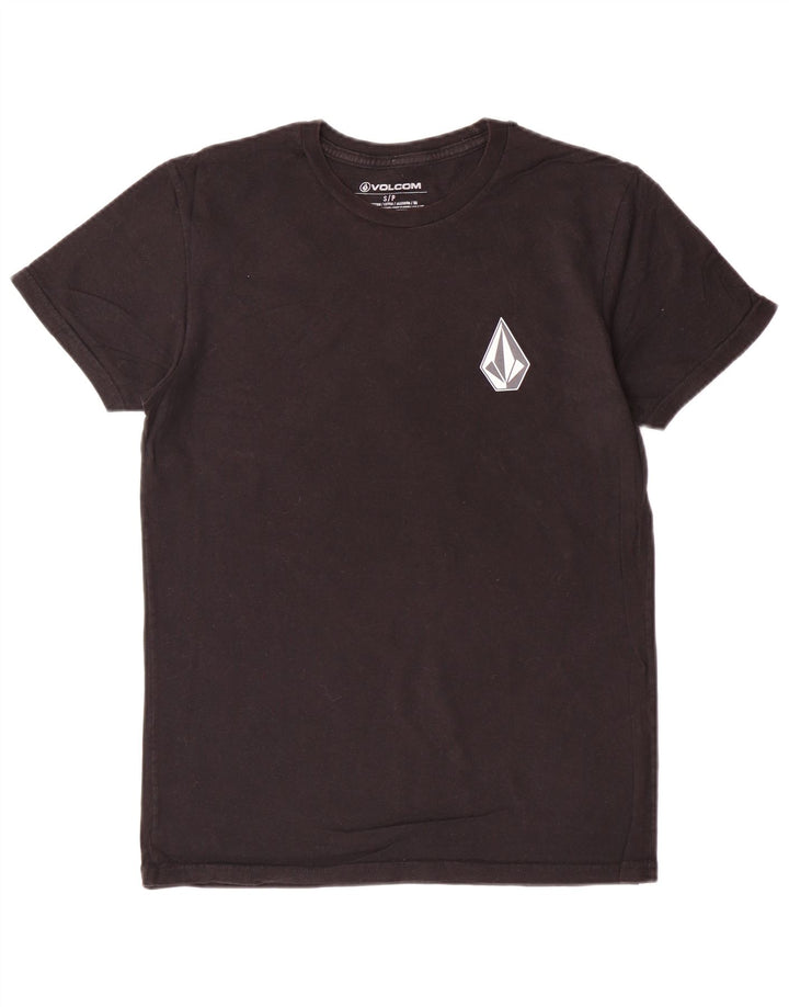 VOLCOM Herren-T-Shirt mit Grafik, Größe S, schwarze Baumwolle