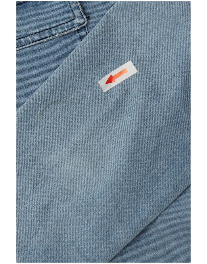 Max Mara Damen Jeanshemd UK 12 Mittelblaue Baumwolle