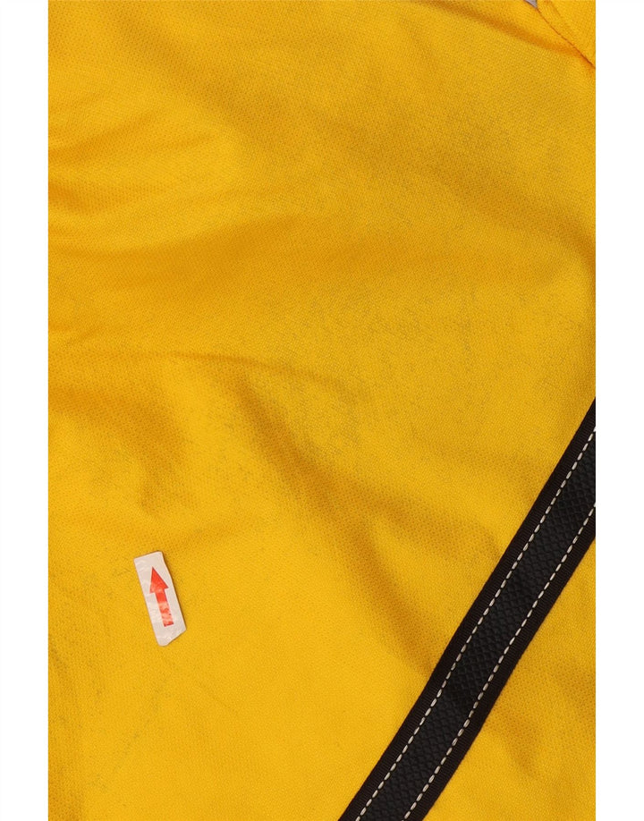 Descente Herren-Skijacke IT 52, großes gelbes Farbblock-Polyester