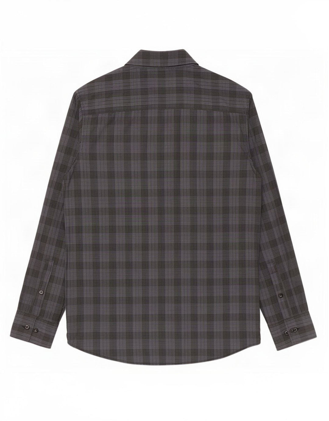Calvin Klein Herren-Hemd mit moderner Passform, klein, grau kariert, Baumwolle