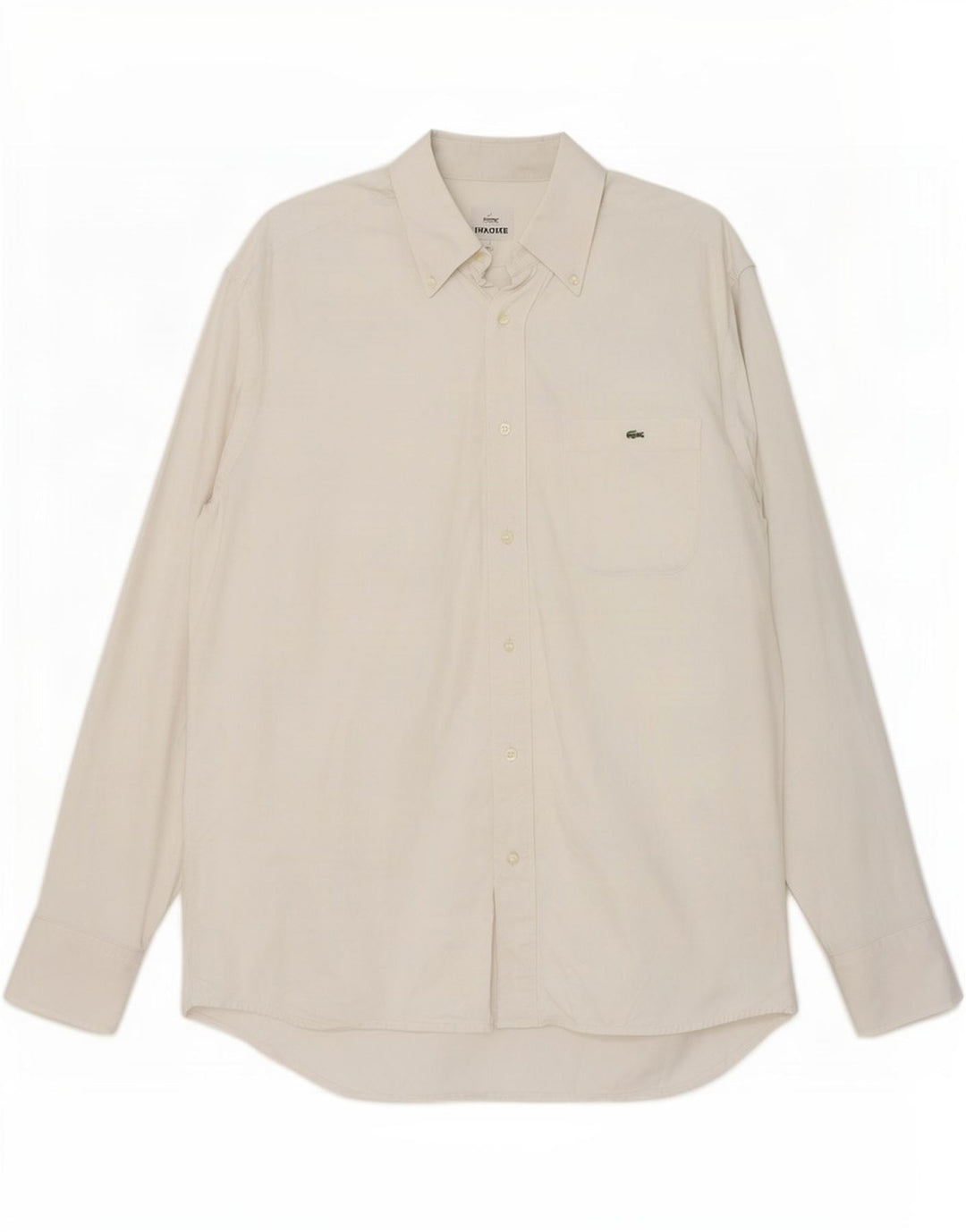 Lacoste Herrenhemd, Größe 42, große weiße Baumwolle