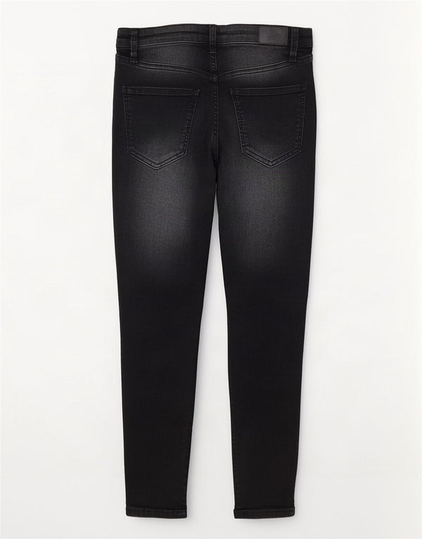 Topshop Damen Joni Skinny Jeans W30 L28 Schwarze Baumwolle