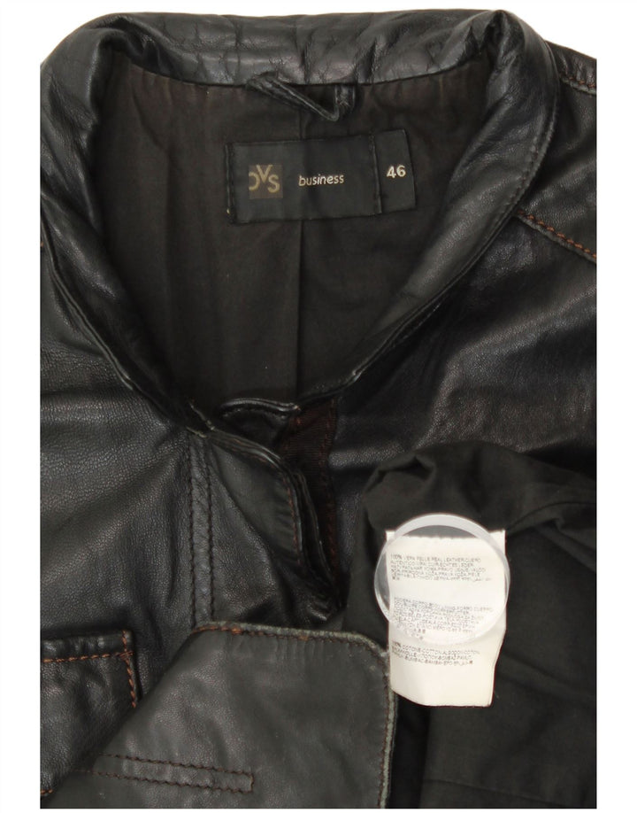 OVS Damen Lederjacke IT 46 Großes schwarzes Leder