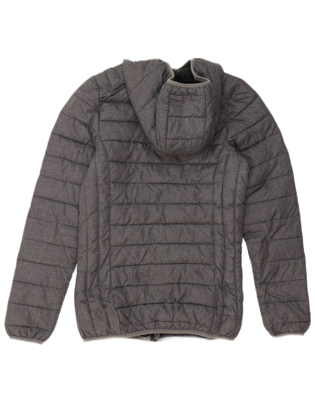 Ellesse Womens Hooded Wattierte Jacke UK 6 XS Grau Polyester