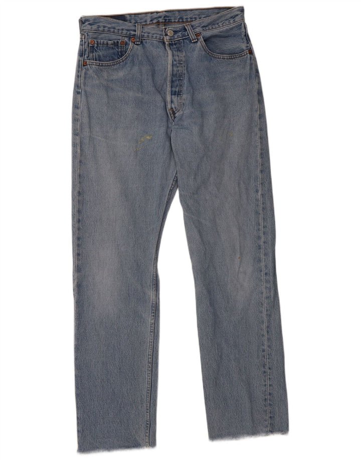 Levi's Herren 501 Straight Jeans W33 L30 Blaue Baumwolle
