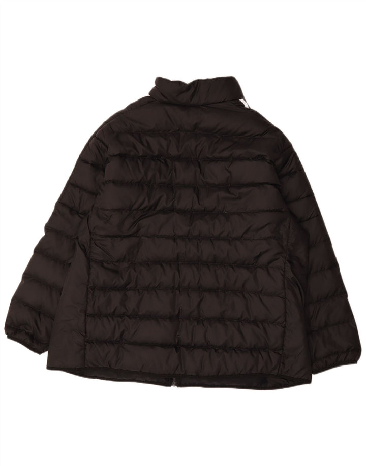 Adidas Damen Wattierte Jacke UK 24/26 2XL Schwarz Polyester