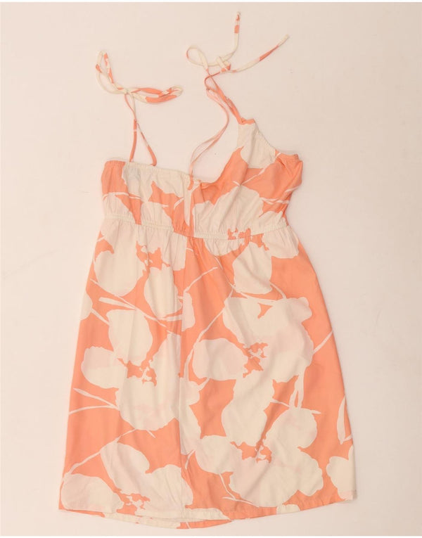 Roxy Damen-Sommerkleid, UK 12, mittelrosa, geblümtes Polyester