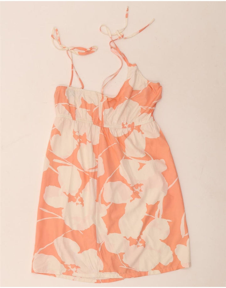 Roxy Damen-Sommerkleid, UK 12, mittelrosa, geblümtes Polyester