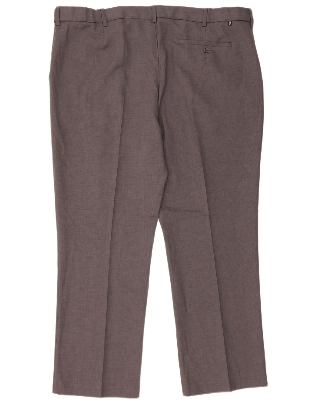 Farah Herren gerade Chinohose W42 L29 Grau Polyester