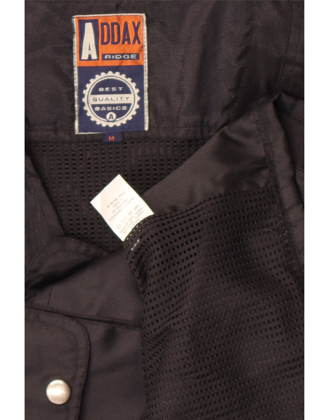 Vintage Herren Utility Gilet UK 38 Mittelschwarzes Nylon
