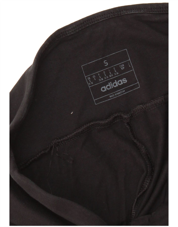Adidas Damen Graphic Leggings UK 8/10 Small Schwarz