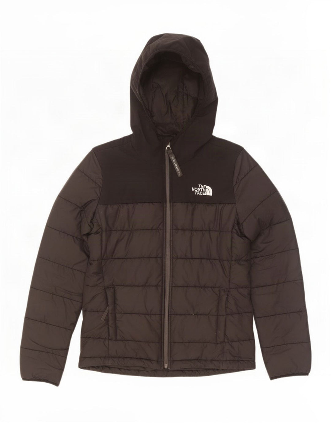 The North Face Damen-Kapuzenjacke, wattiert, Größe S, UK 10, Schwarz, Polyester