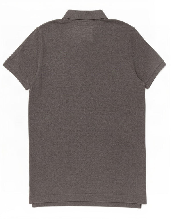 Abercrombie & Fitch Herren-Muskel-Poloshirt, große graue Baumwolle