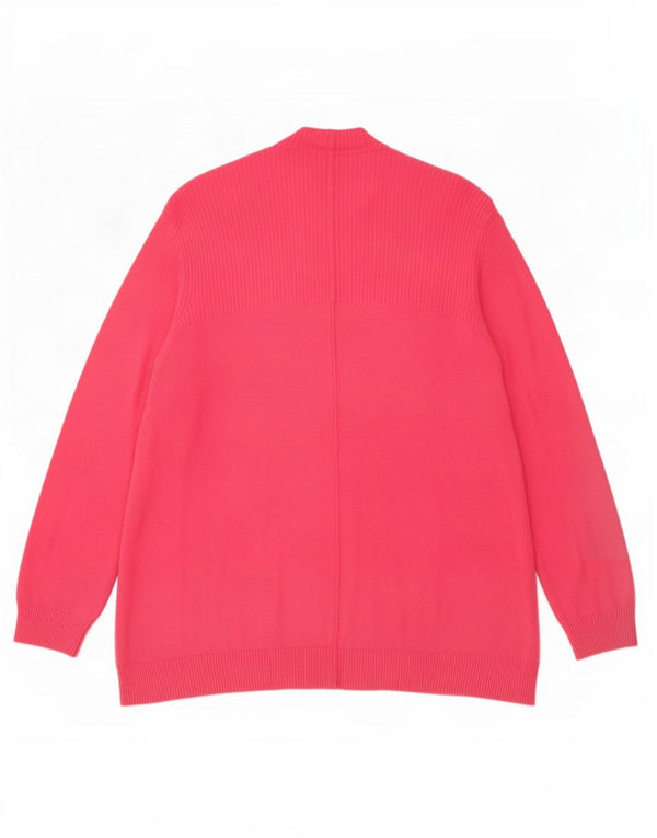 Marks & Spencer Offener Damen-Cardigan-Pullover UK 12 Mittelrosa Viskose