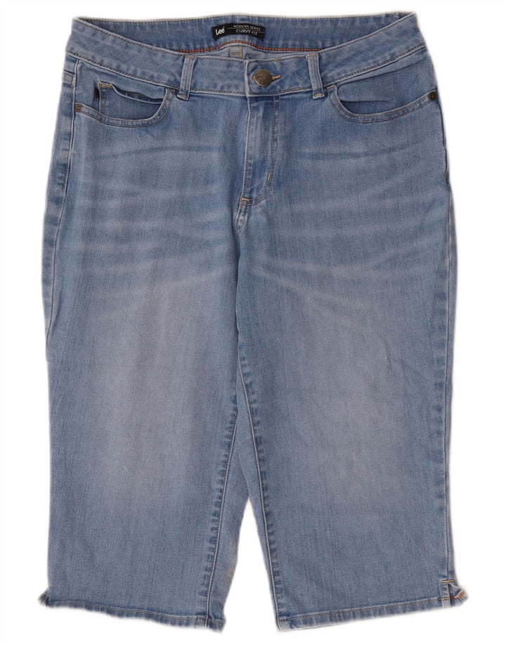 LEE Damen Modern Series Curvy Capri Jeans US 12 Large W30 L17 Blaue Baumwolle