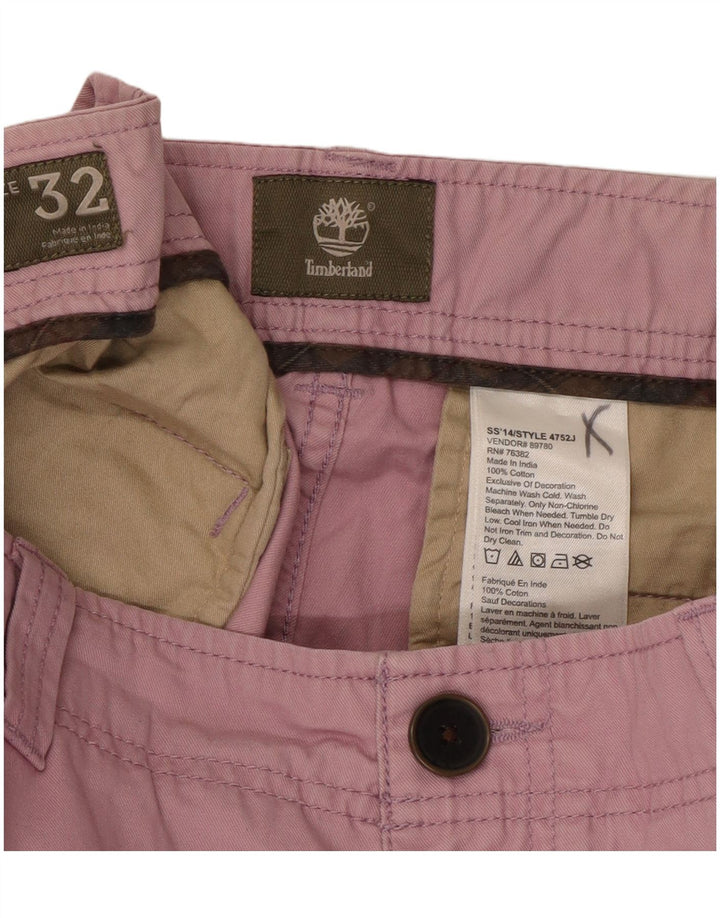 Timberland Herren Chinoshorts W32 mittelrosa Baumwolle