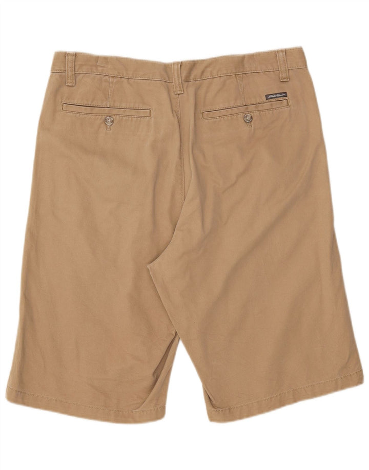 EDDIE BAUER Herren Chinoshorts W34 Large Beige Baumwolle
