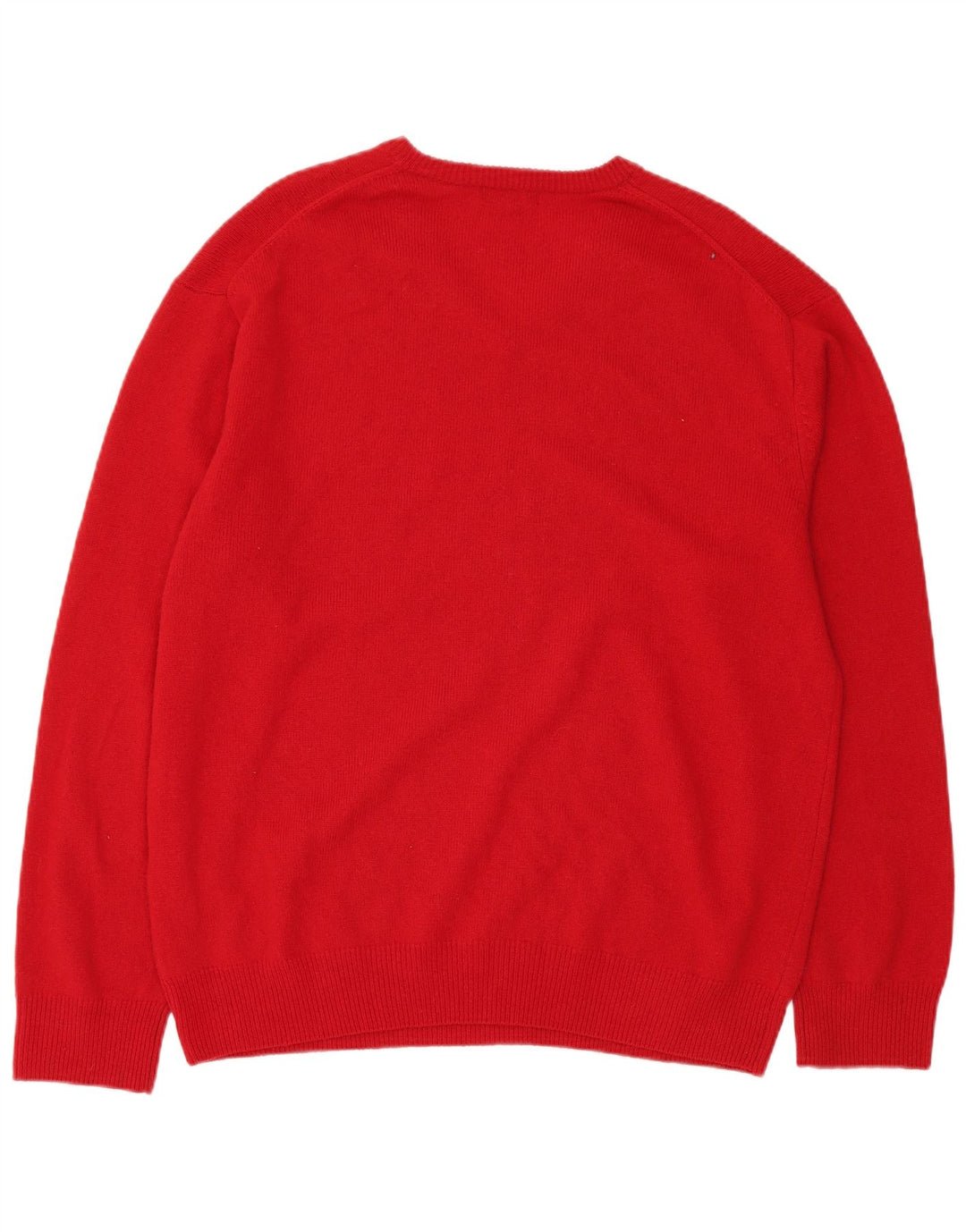 GANT Herren-Pullover mit V-Ausschnitt, 2XL, rote Lammwolle