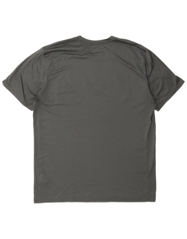 Nike Herren Dri Fit Graphic T-Shirt Top XL Grau Polyester