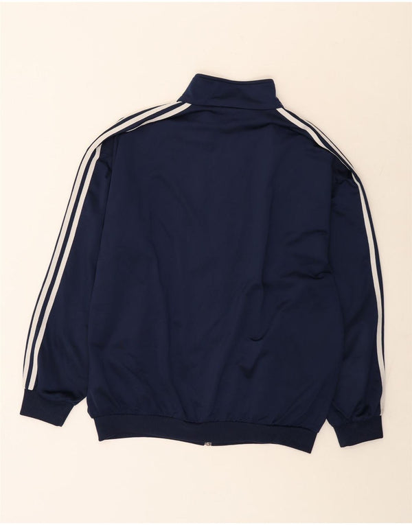 Adidas Herren Trainingsanzug Top Jacke UK 44/46 Large Marineblau Polyester