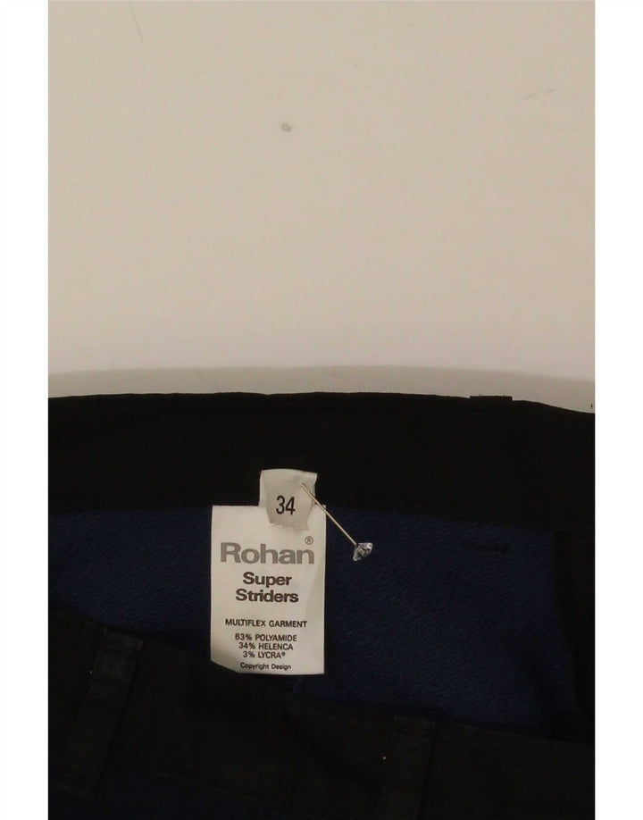 Rohan Herren Cargo-Bermudashorts, Größe L, W34, Marineblau, Polyamid