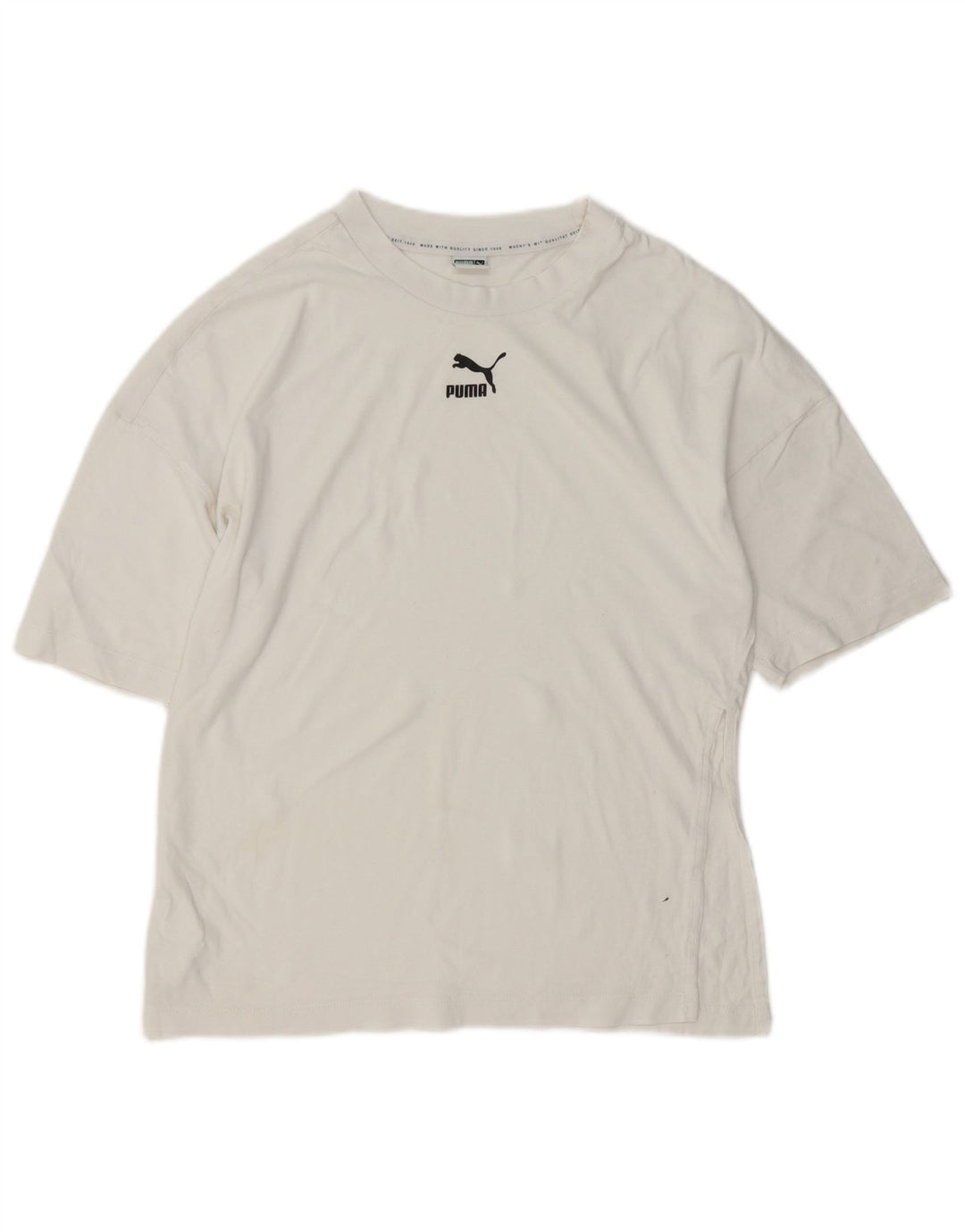Puma Herren T-Shirt Top XS Weiße Baumwolle