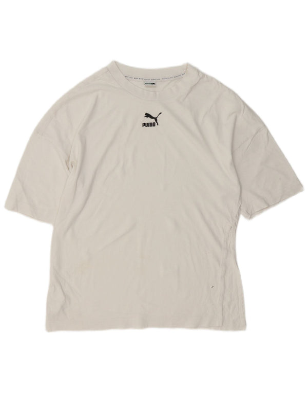 Puma Herren T-Shirt Top XS Weiße Baumwolle