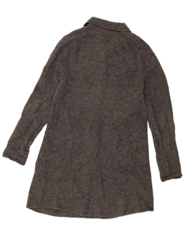 Zara Damen Pulloverkleid UK 14 Large Grau Polyester