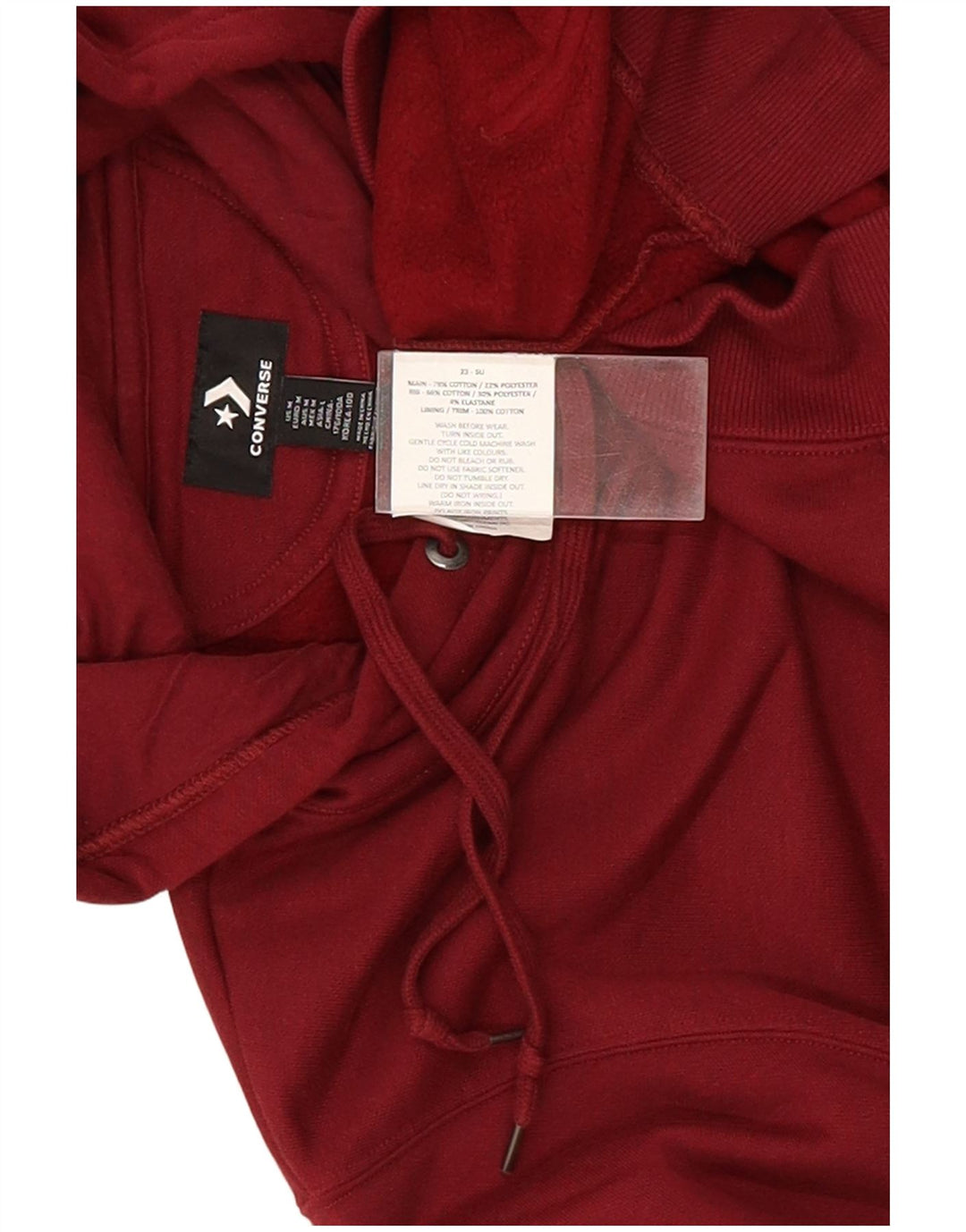 Converse Herren-Kapuzenpullover, mittlere Burgunder-Baumwolle