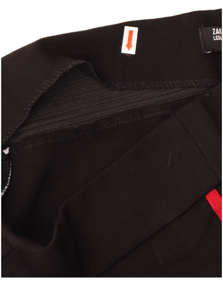 Zara Damen Leggings UK 14 Large Schwarz