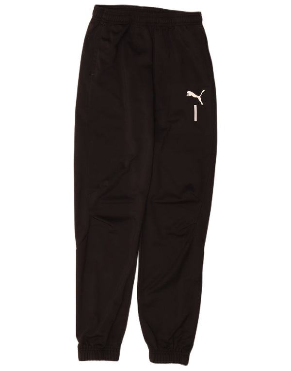 Puma Jungen-Trainingshose, Jogginghose, 13–14 Jahre, schwarzes Polyester