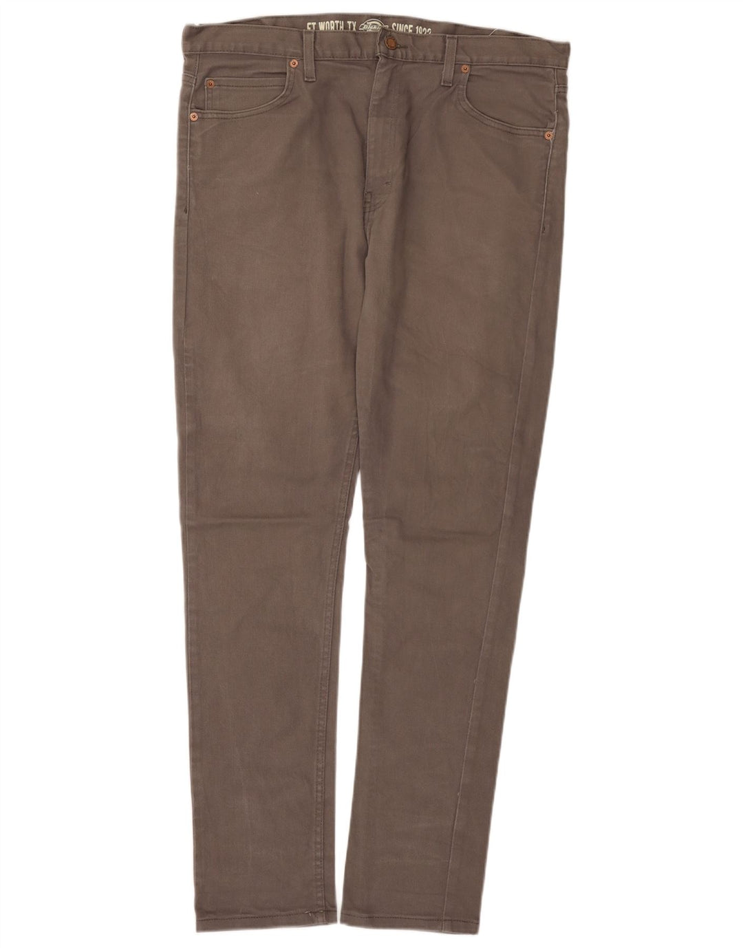 Dickies Herren Skinny Jeans W36 L32 Graue Baumwolle