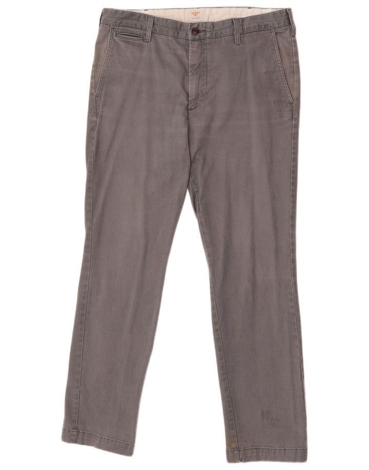 Dockers Herren Slim Freizeithose W36 L30 Graue Baumwolle
