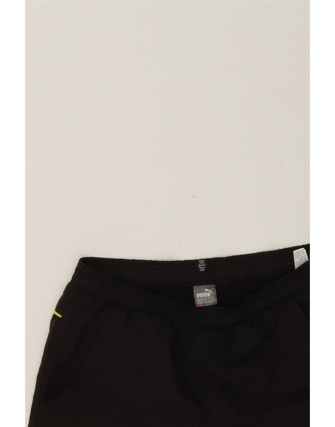 PUMA Boys Sport Shorts 13-14 Years Brown Polyester Vintage Puma and Second-Hand Puma from Messina Hembry 