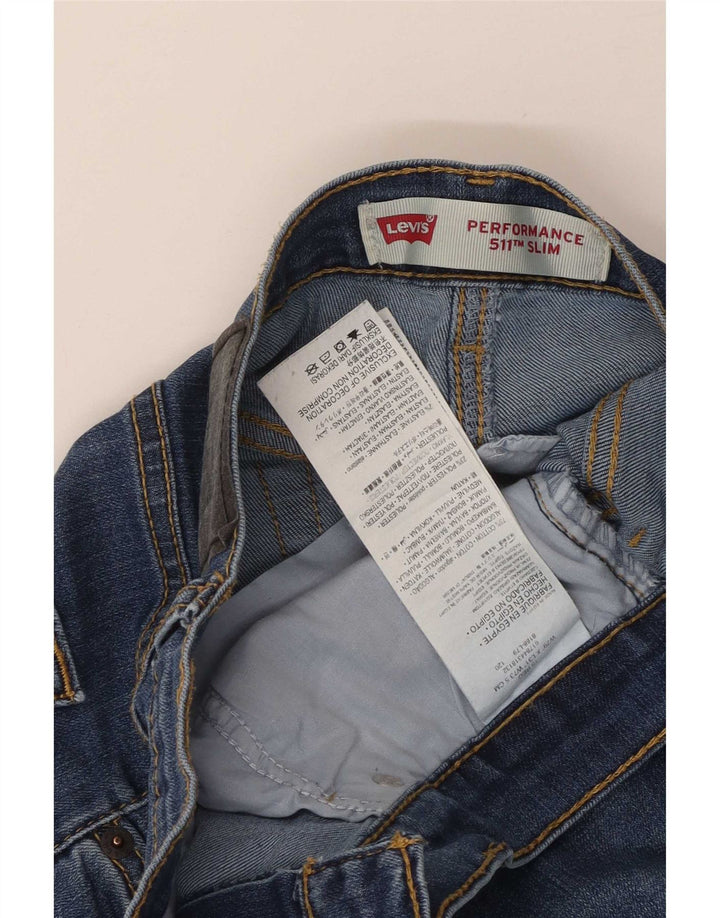 Levi's Damen 511 Slim Jeans W29 L31 Blaue Baumwolle