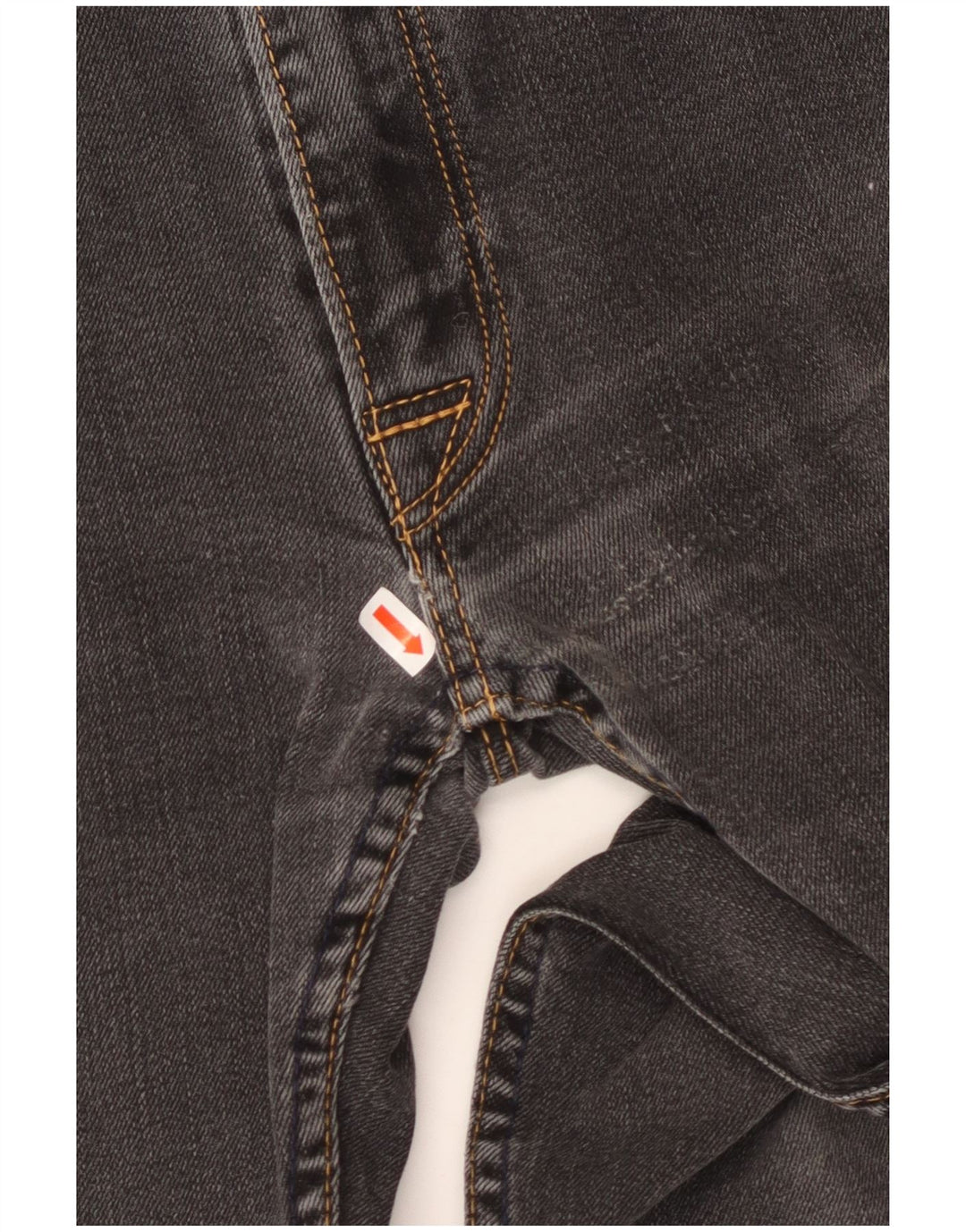 LEVI'S Herren 504 Straight Jeans W34 L32 Schwarze Baumwolle