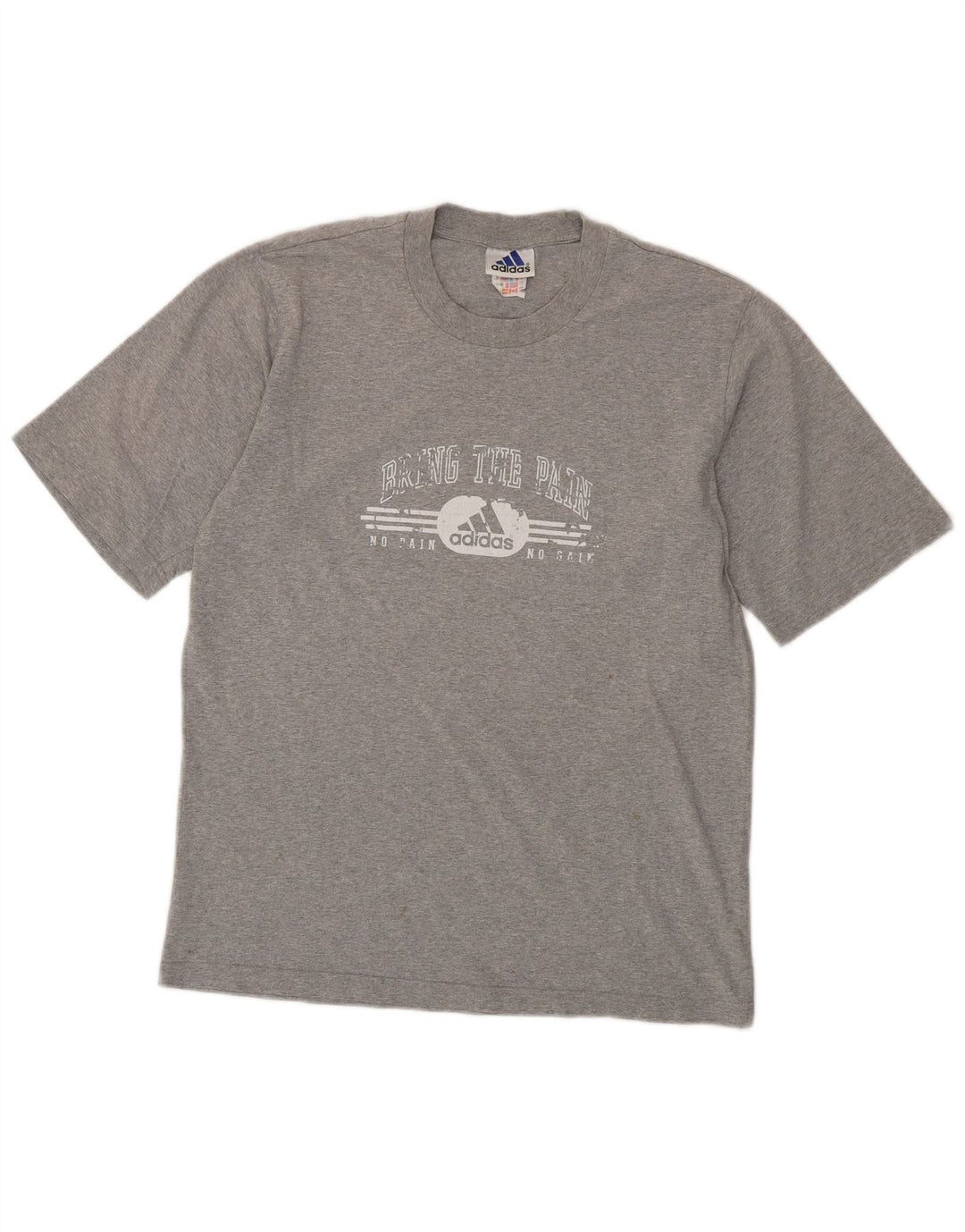 ADIDAS Herren Grafik T-Shirt Top Small Grau Baumwolle