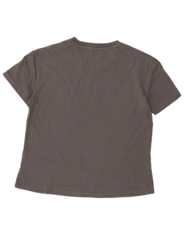 Adidas Womens Graphic T-Shirt Top UK 8/10 Small Grey Cotton