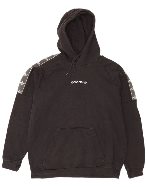 Adidas Herren Graphic Hoodie Pullover XL Schwarz Baumwolle