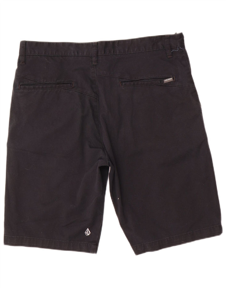 Volcom Herren Chinoshorts W34 Große schwarze Baumwolle
