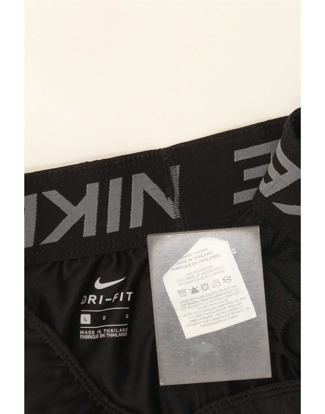 Nike Damen Dri Fit Sport Shorts UK 14 Large Schwarz Polyester