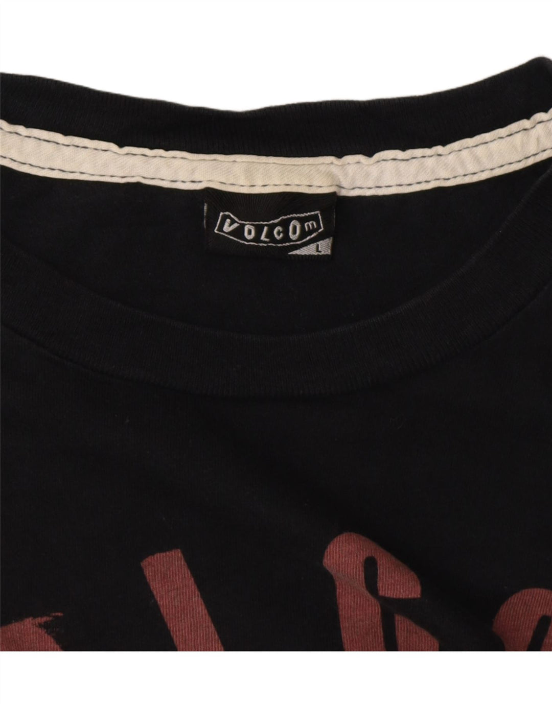 VOLCOM Herren-T-Shirt mit Grafik, Größe L, Schwarz